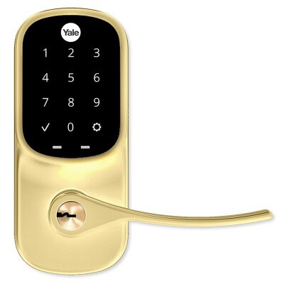 Yale Wi-Fi Assure Touchscreen Keypad Lever Lock, Lifetime Brass